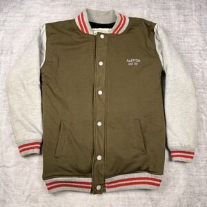 Vtg Abercrombie & Fitch Jacket Mens XL Green Grindstone Creek Varsity Y2K Lined